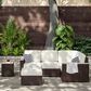 Homestyles Palm Springs 3-Piece Patio Sectional Set in Brown, , large
