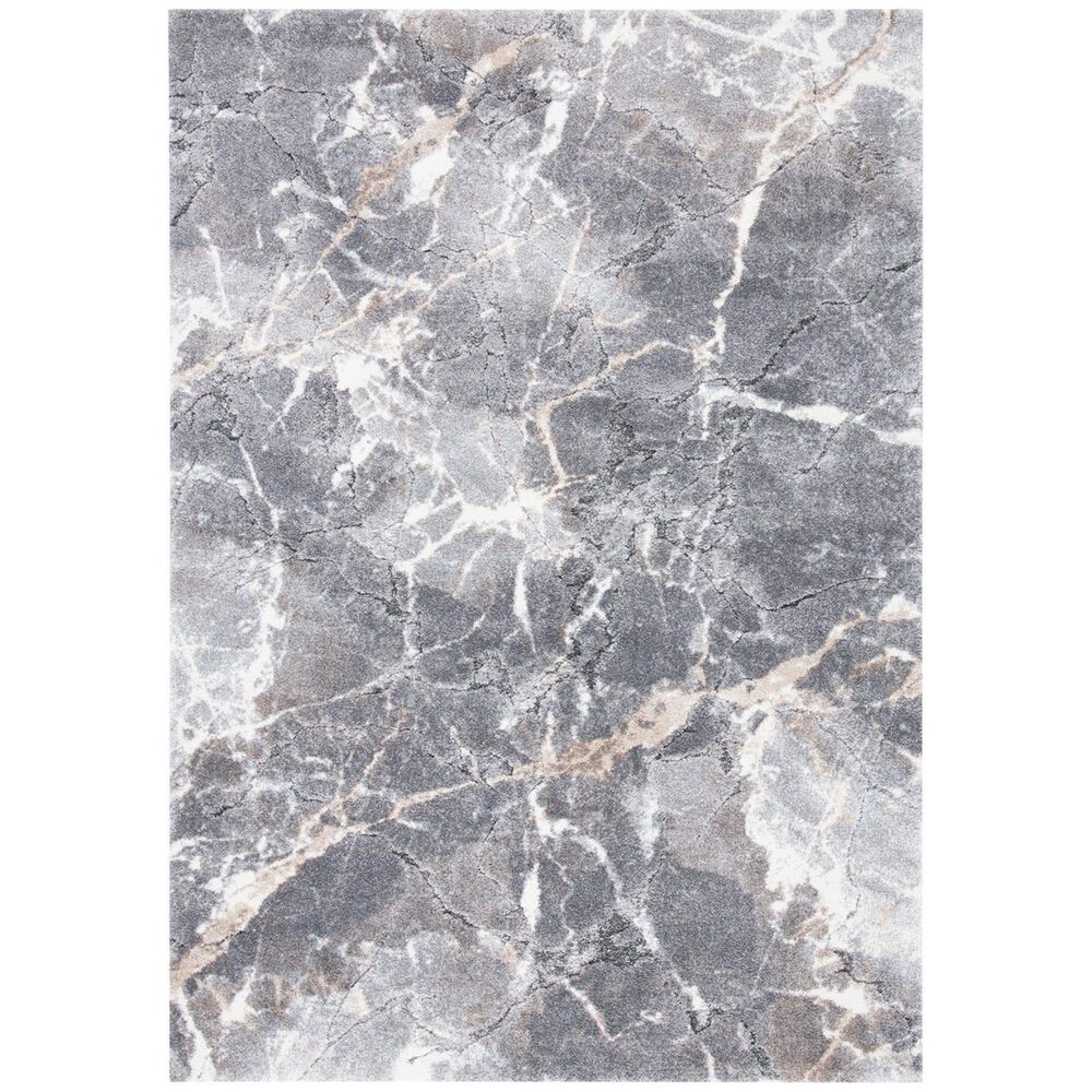 Safavieh Cyrus Shag CYR114G 5"5" x 7"6" Grey and Beige Area Rug, , large