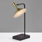 Adesso Lucas LED Desk Lamp with USB in Black and Antique Brass, , large