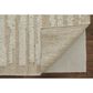 Feizy Ashby Striped 3"6" x 5"6" Ivory and Beige Area Rug, , large