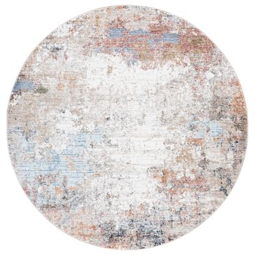 Safavieh Jasmine 5"3" Round Beige and Light Blue Area Rug, , large