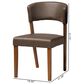 Baxton Studio Montreal Side Chair in Dark Walnut (Set of 2), , large