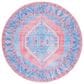 Safavieh Serapi 6"7" Round Light Blue and Beige Area Rug, , large