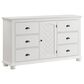 Mayberry Hill Kona 6-Drawer Dresser in White, , large