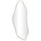 Maple and Jade 48" Metal Abstract Wavy Wall Mirror in Gold, , large