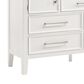 New Heritage Design Andover 6 Drawer Dresser and Mirror in White, , large