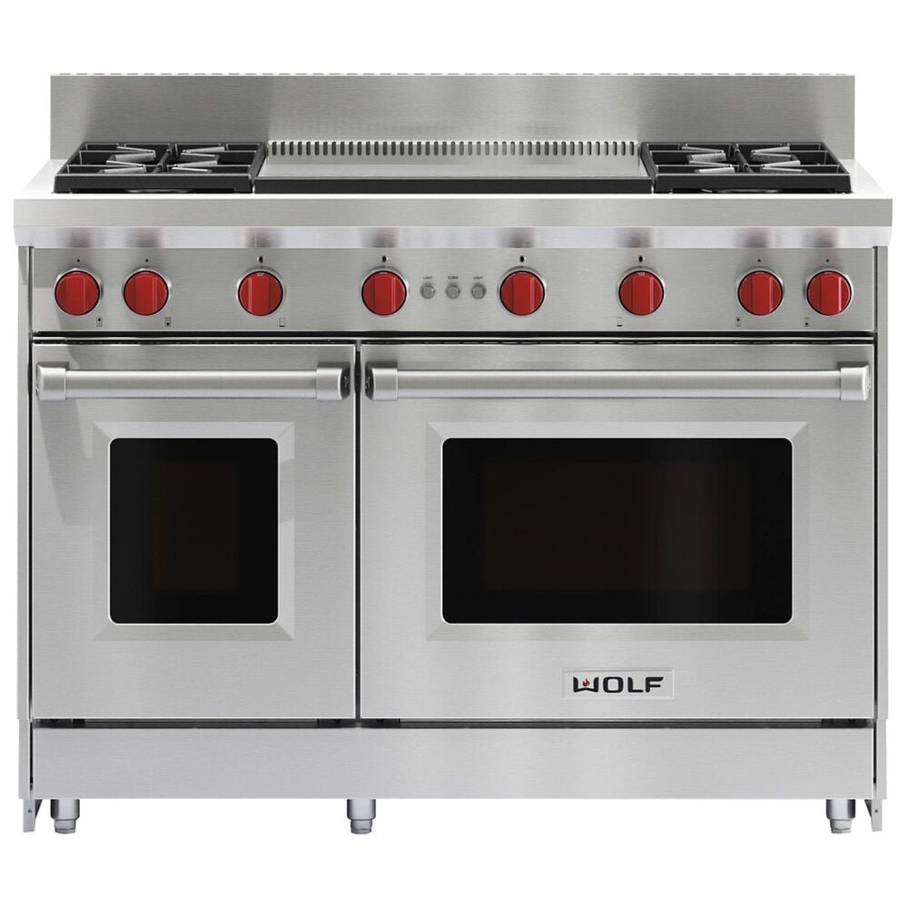 Wolf 48" Gas Range Liquid Propane Nebraska Furniture Mart