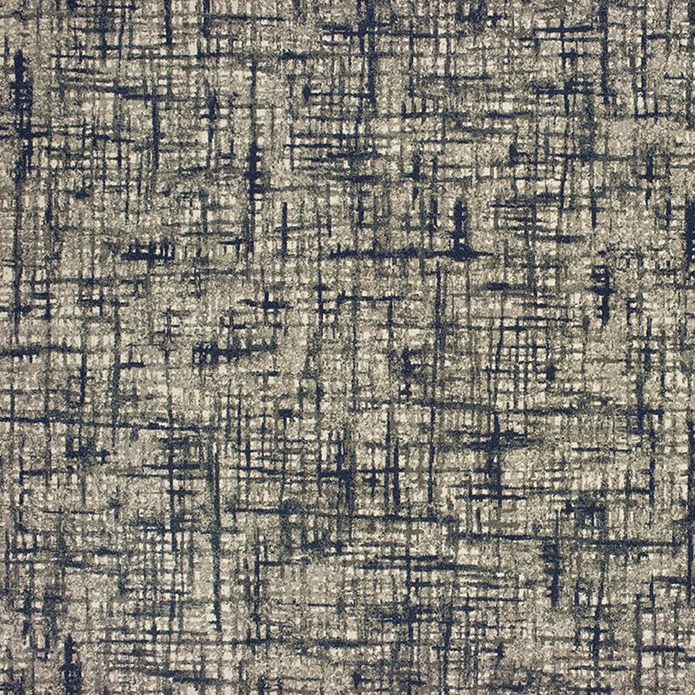 Nourison Richmond 802K3 9&#39;10&quot; x 12&#39;10&quot; Grey and Navy Area Rug, , large