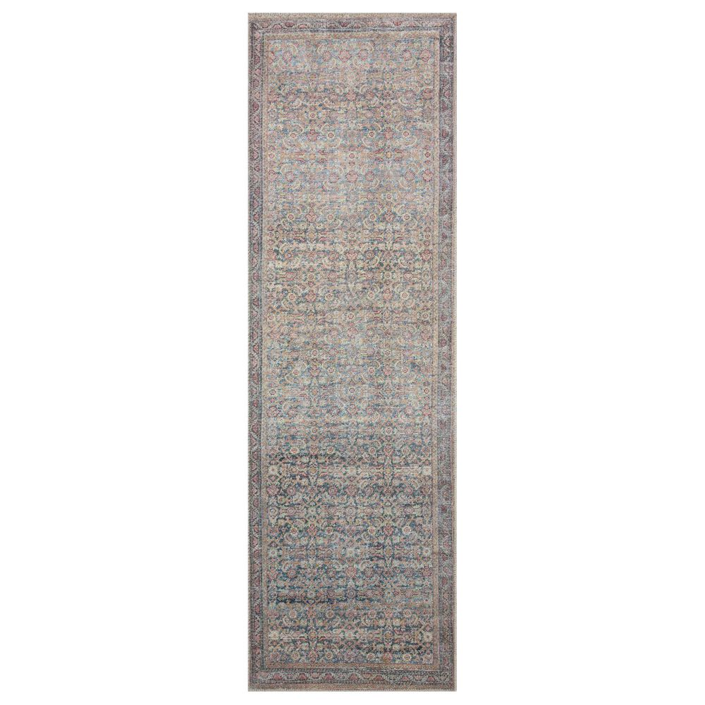 Loloi Adrian 2" x 5" Denim and Multicolor Area Rug, , large