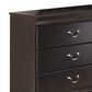 Ashley Huey Vineyard 6-Drawer Dresser and Mirror in Black, , large