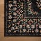 Rifle Paper Co Laurel Eleanor 7"10" x 10" Black Area Rug, , large