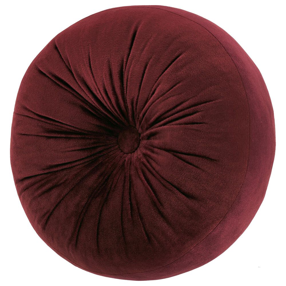 J. Queen New York Montecito 15" Round Throw Pillow in Red, , large