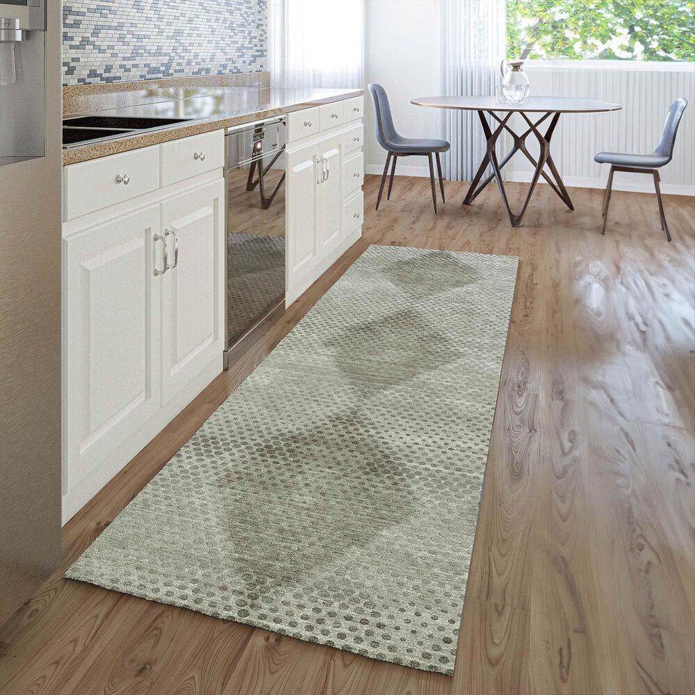 Dalyn Rug Company Trevi TV4 2&#39;3&quot; x 7&#39;6&quot; Gray Runner, , large