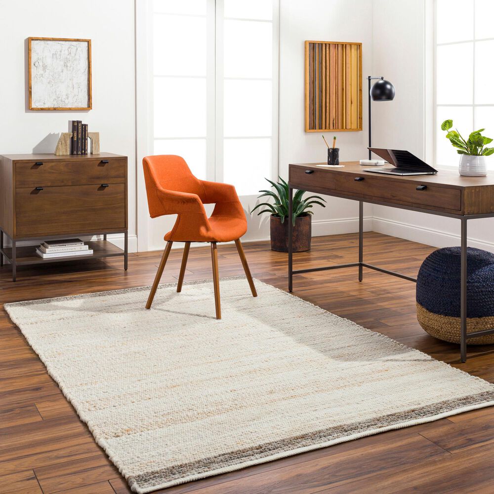 Surya Florentina Ivory and Medium Gray 10&#39; x 14&#39; Area Rug, , large