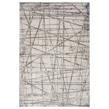 Nourison Desire 5"3" x 7"3" Grey and Silver Area Rug, , large