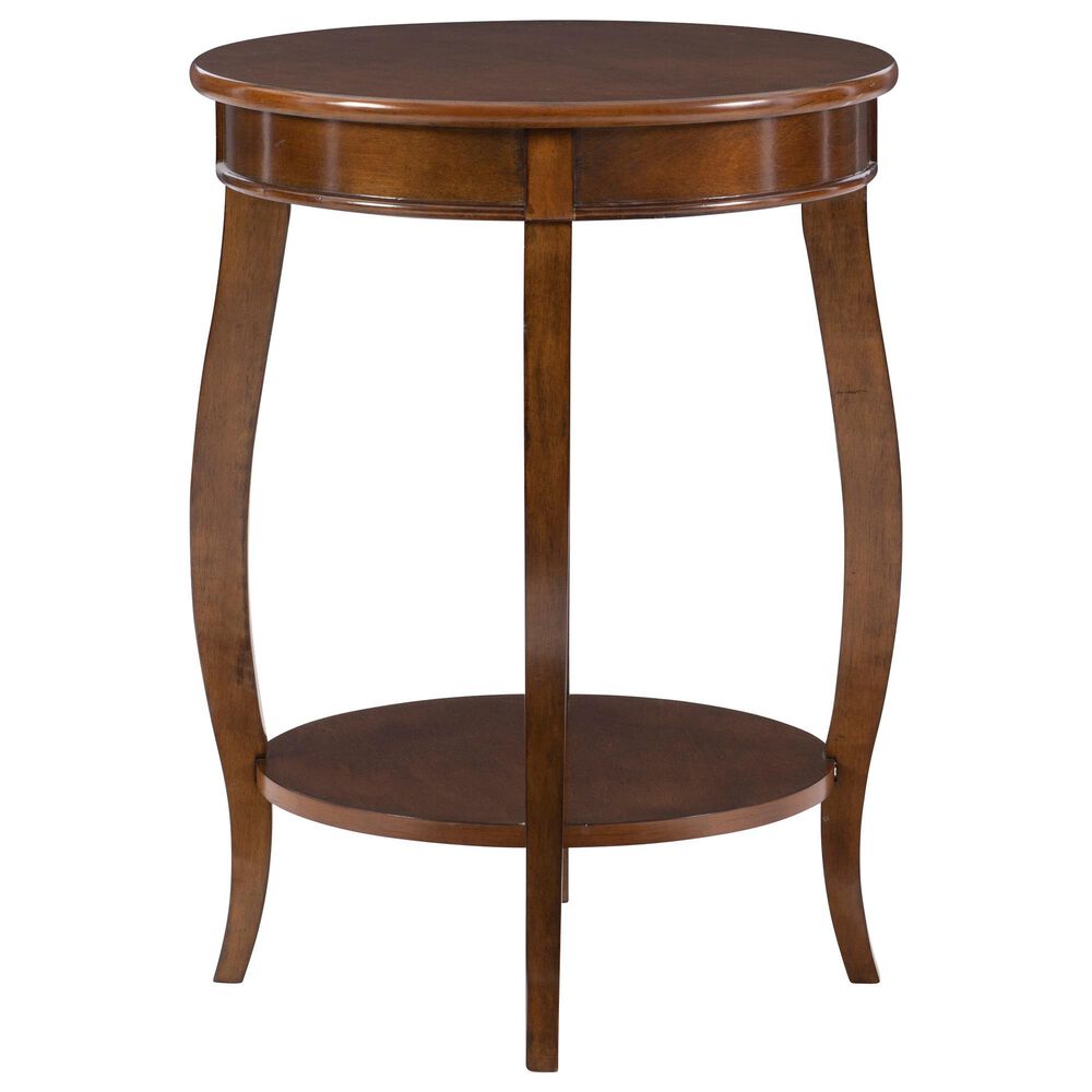 Linon Home Decor Rainbow Side Table in Hazelnut, , large