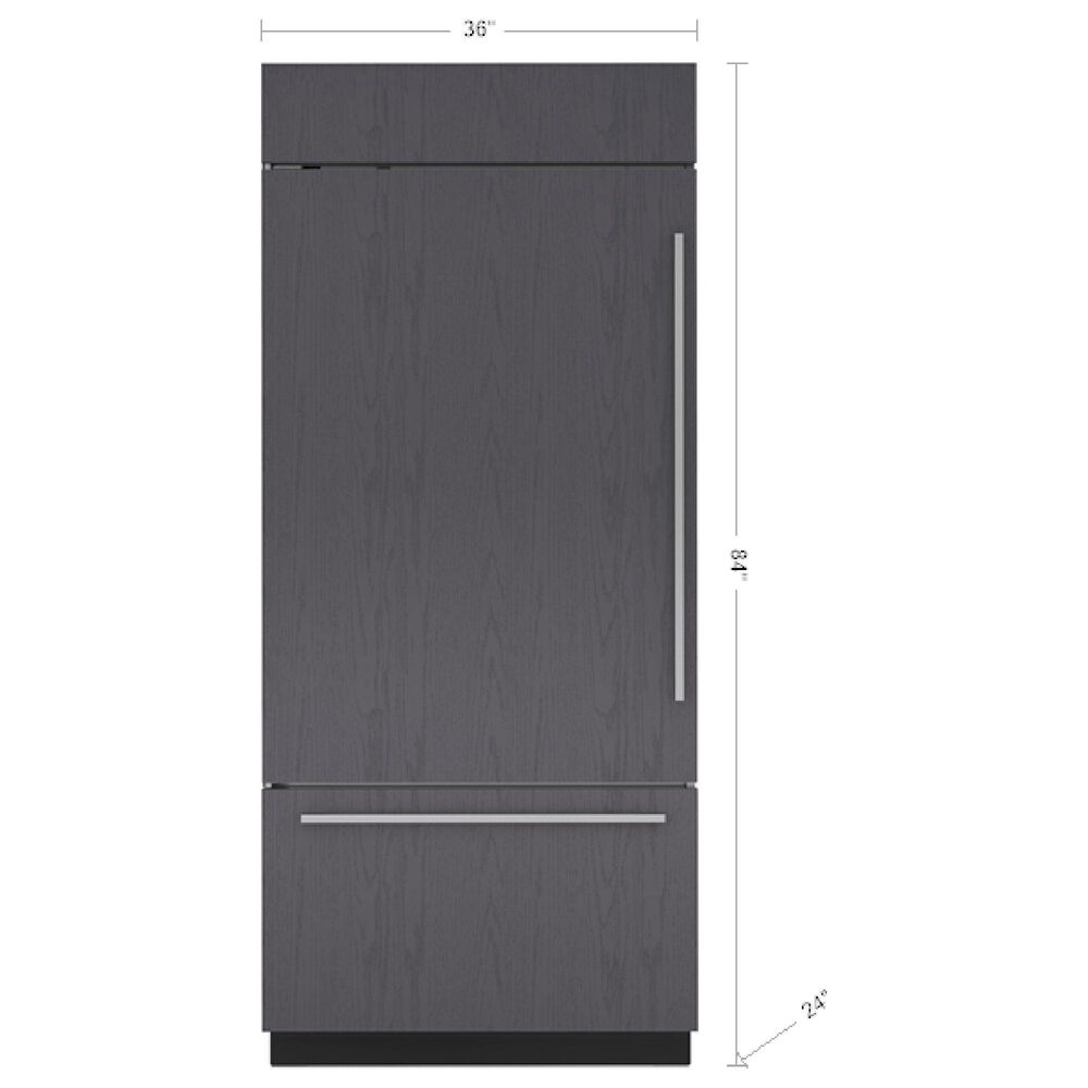 Sub Zero 20.7 Cu. Ft. Built-In Over and Under Refrigerator with Left Hinge in Panel Ready, , large