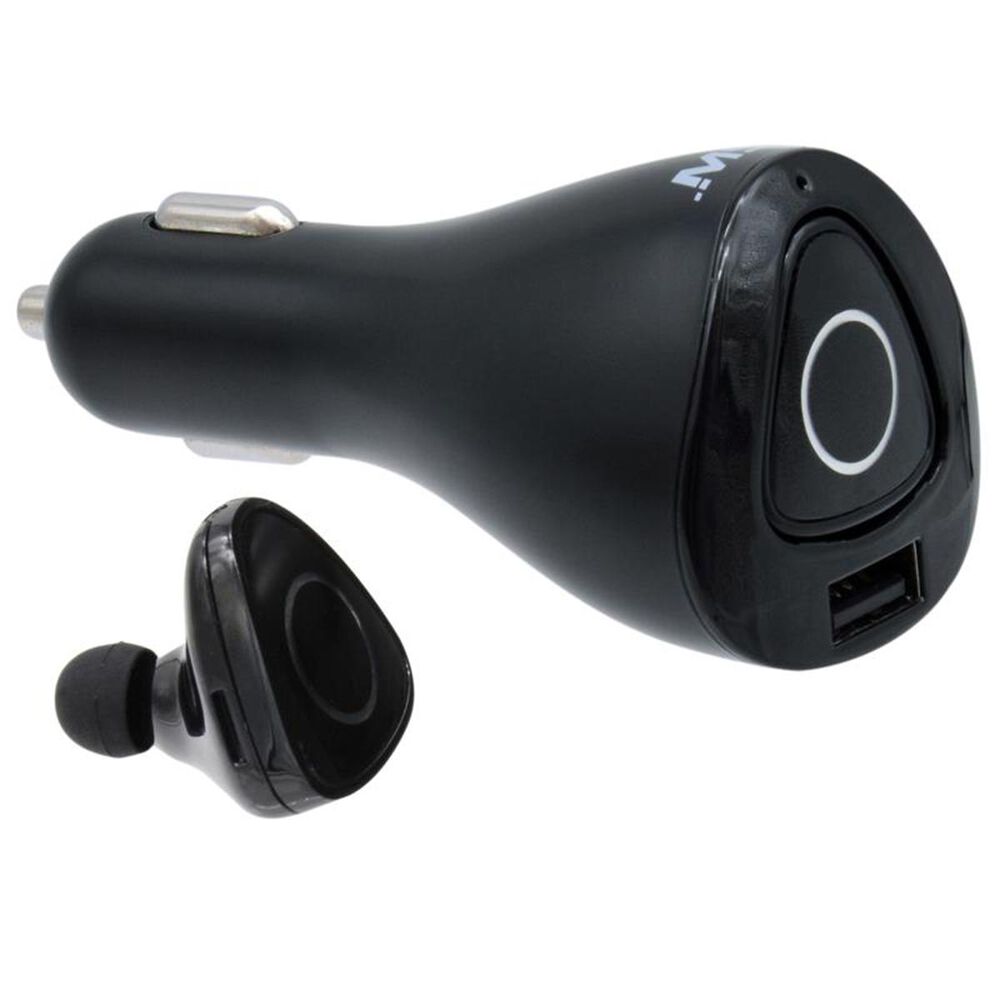 MobileSpec USB Charger with Mono Bluetooth Earbud in Black, , large