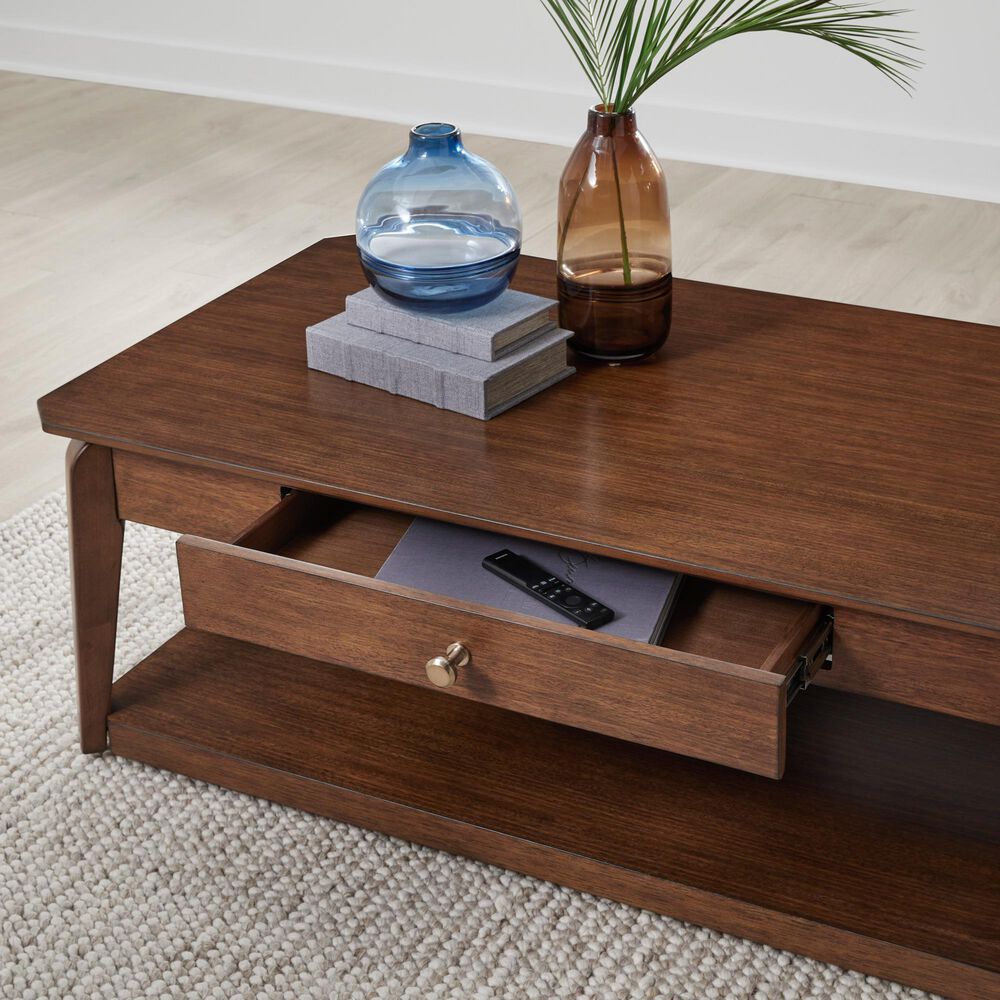 Ashley Trenmour Coffee Table in Medium Brown, , large