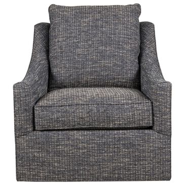 Century Willem Swivel Chair in Blue Menswear, , large