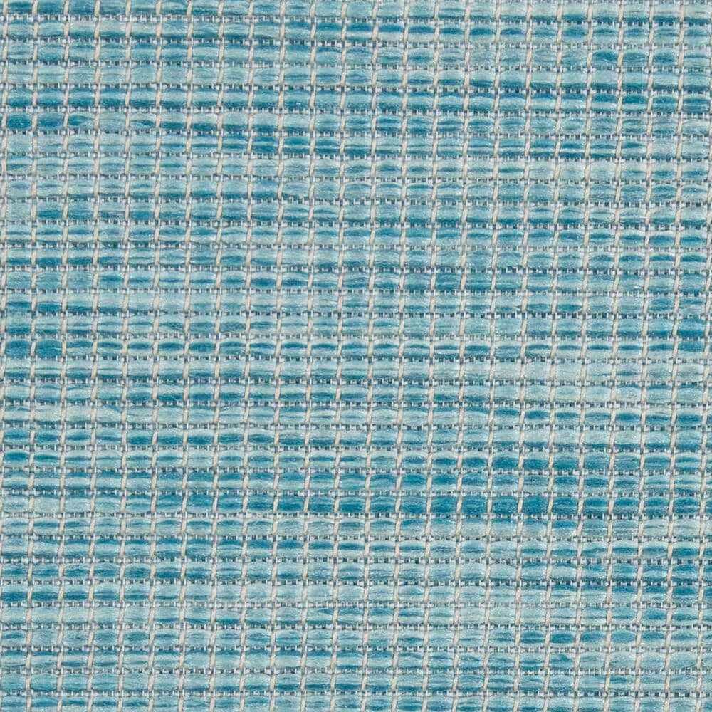 Nourison Positano 8&#39; Round Aqua Indoor/Outdoor Area Rug, , large