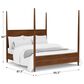 Riverside Furniture Elsie Queen Poster Bed in Classic Walnut, , large