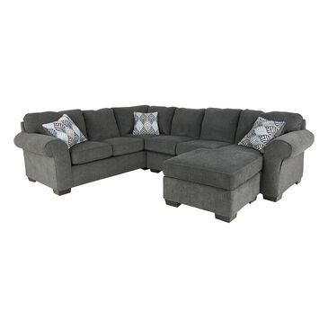 Arapahoe Home 3-Piece U-Shaped Right Facing Stationary Sectional in Charisma Smoke, , large