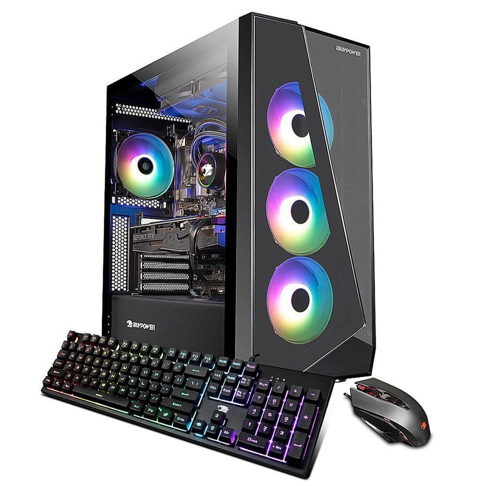 iBUYPOWER Slate237i Gaming Desktop Intel i7 12700KF - 16GB Memory -GeForce RTX 3070Ti 8GB- 1TB NVMe SSD, , large