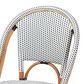 bali & pari Genica Side Chair in Navy Blue, White and Natural Brown, , large