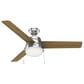Hunter Aker 52" Ceiling Fan with LED Lights in Brushed Nickel, , large