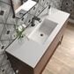 James Martin Vanities Mantova 47.3" Single Vanity in Glossy White and Brushed Nickel with 3 cm Glossy White Composite Stone Top and Rectangular Sink, , large