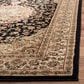 Safavieh Lyndhurst LNH222 8" Square Black and Ivory Area Rug, , large