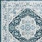 Safavieh Isabella 6"7" Square Navy and Creme Area Rug, , large