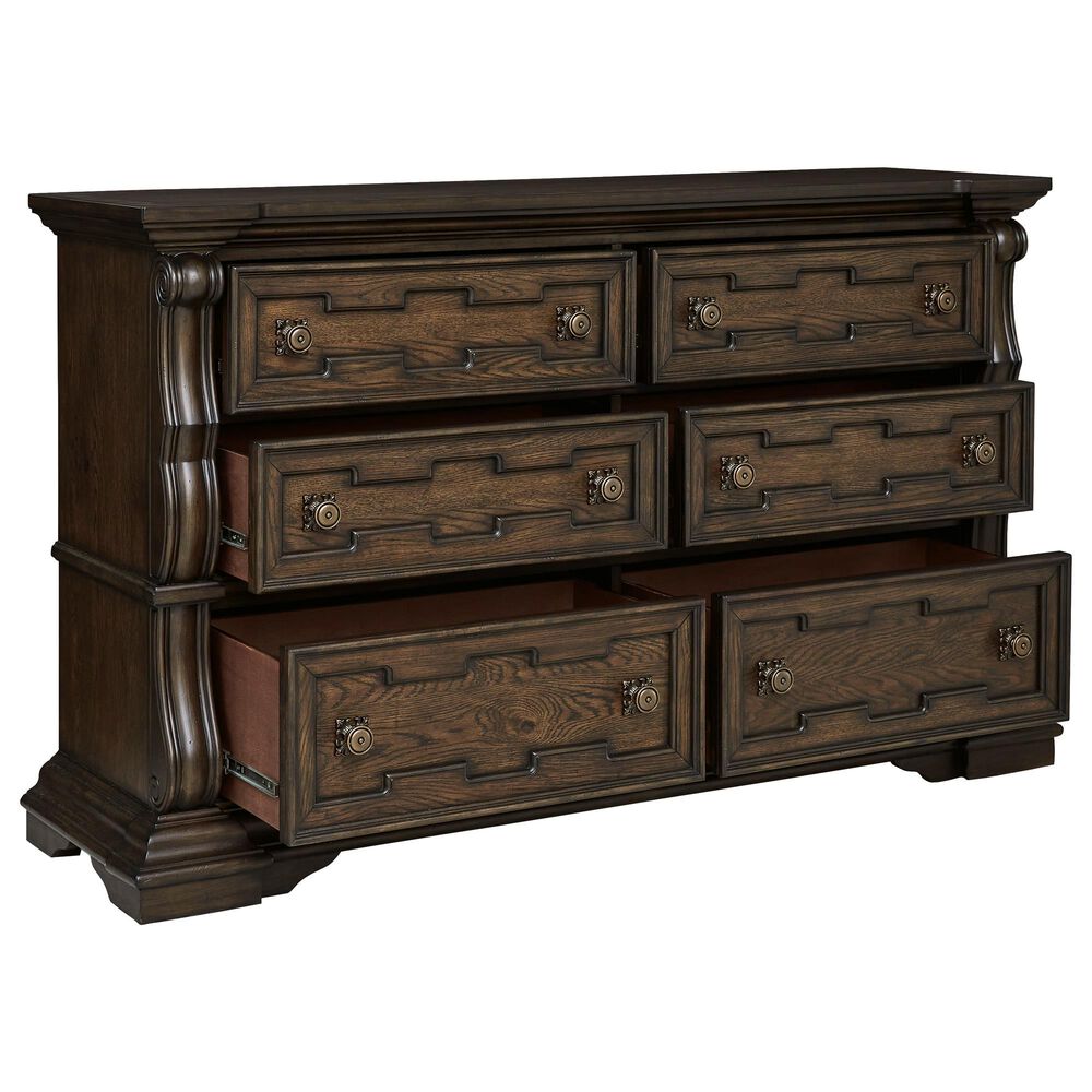 Millenium Maylee 4-Piece King Bedroom Set in Dark Brown, , large
