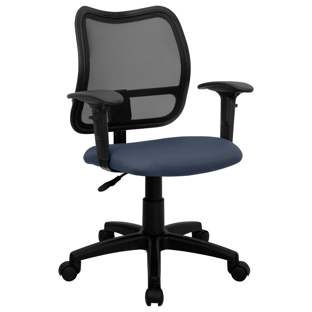 Flash Furniture Swivel Task Chair in Blue, , large