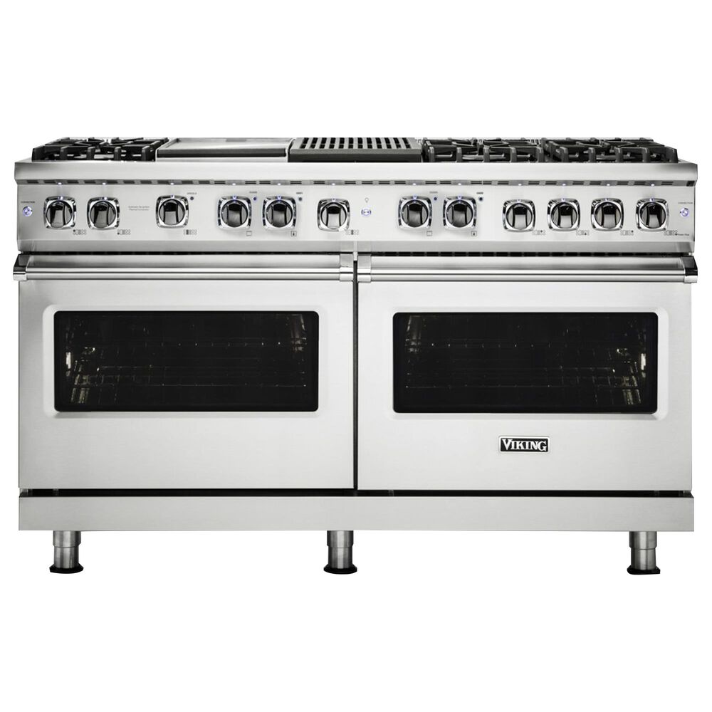 Viking Range 60" Liquid Propane Dual Fuel Range in Stainless Steel, , large