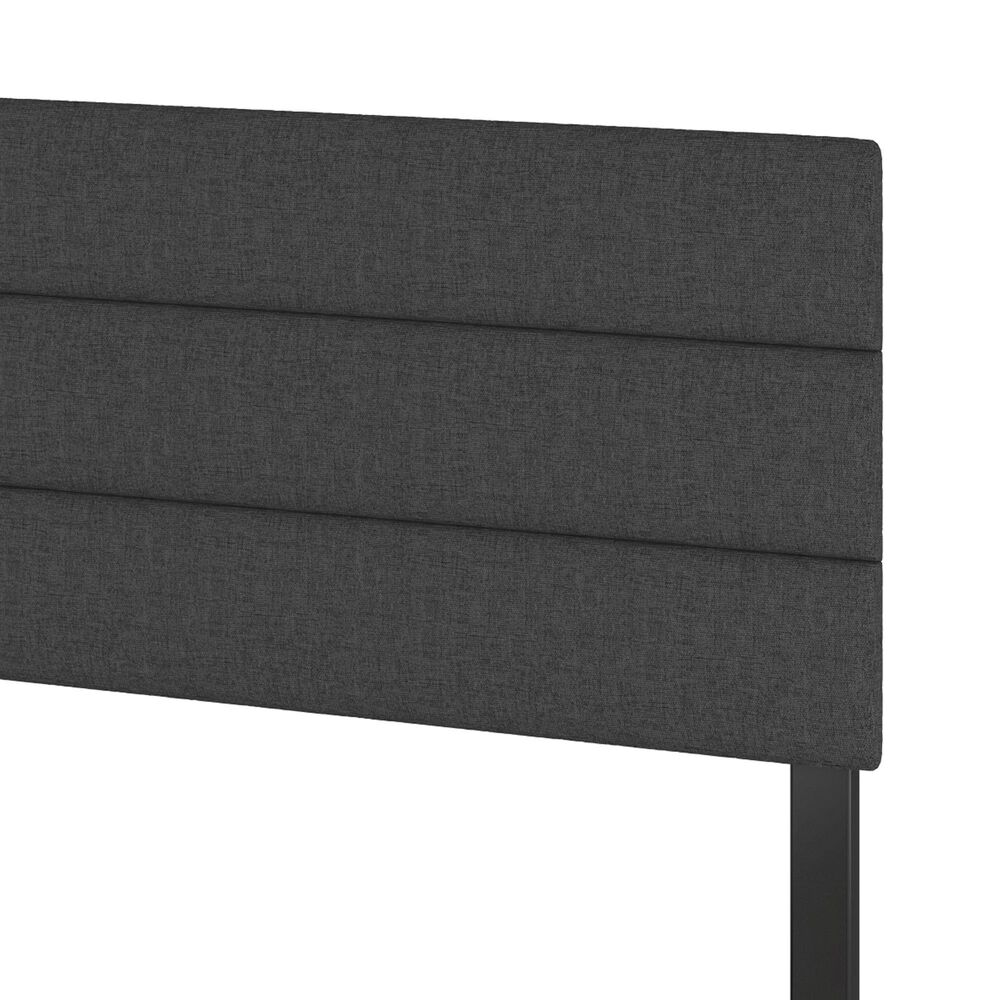 Accent Ravenna Full Upholstered Bed in Charcoal, , large