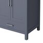 Lexora Home Jacques 30" Single Bathroom Vanity in Dark Grey with 2 cm White Quartz Top and Rectangular Sink, , large