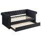 Crown Mark Ellie Daybed with Trundle in Black, , large