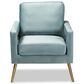 Baxton Studio Leland Arm Chair in Light Blue, , large