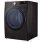 LG 7.4 Cu. Ft. Front Load Gas Dryer with TurboSteam in Black Steel, , large