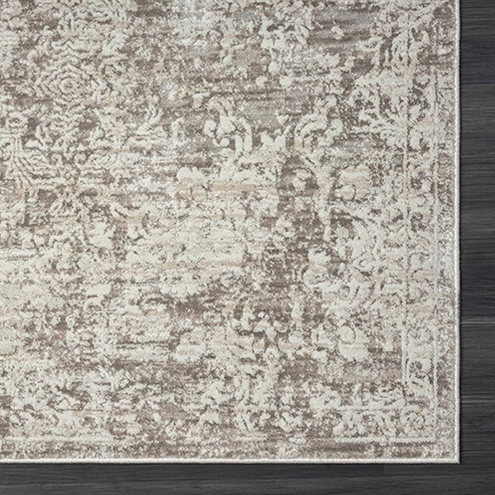 L&amp;R Resources Brisbane Damask Gray 10&#39; x 13&#39;10&quot; Area Rug, , large