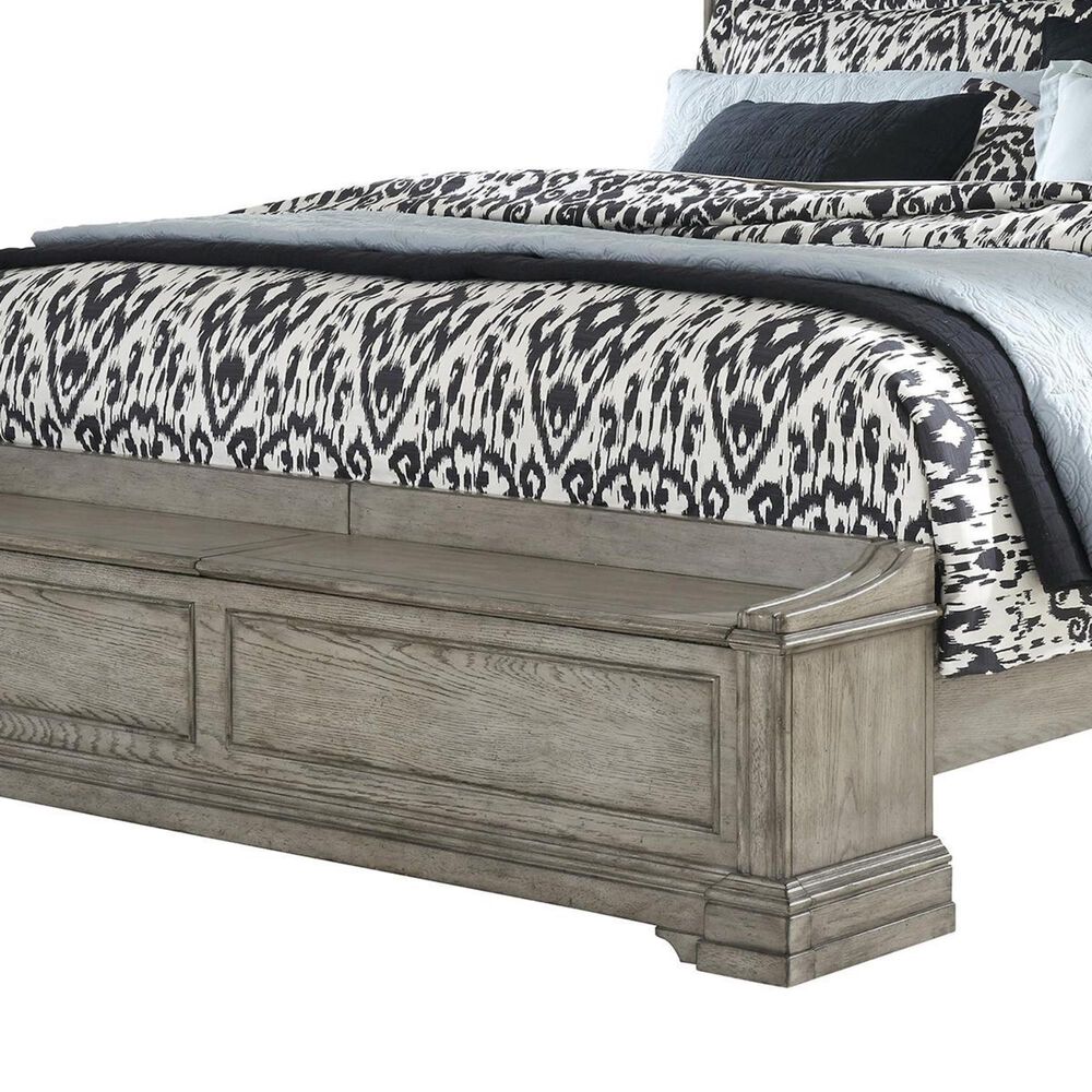 Chapel Hill Madison Ridge Queen Storage Bed in Bluff Gray, , large