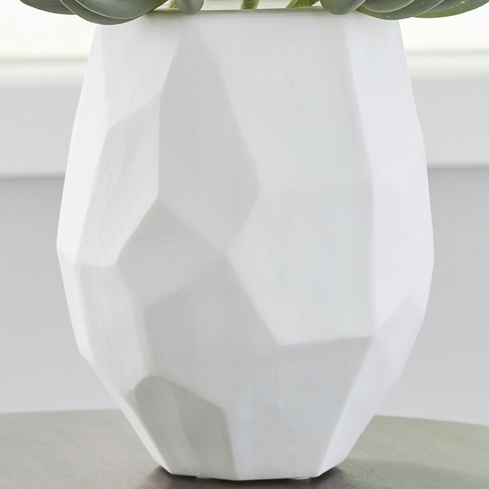 Ashley Karenton 10&quot; Vase in White, , large