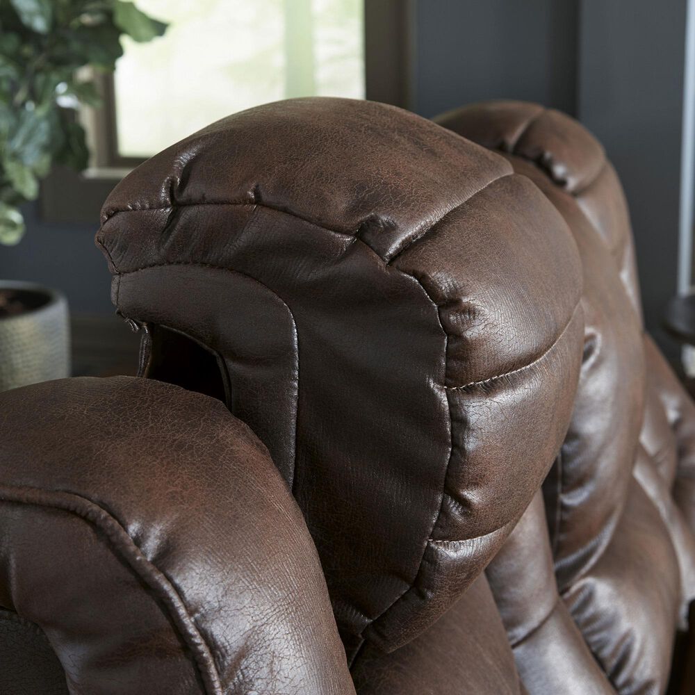 Ashley Owner&#39;s Box Power Reclining Sofa in Thyme, , large