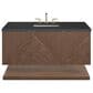 James Martin Vanities Marcello 48" Single Bathroom Vanity in Chestnut with 3 cm Charcoal Soapstone Quartz Top and Rectangular Sink, , large