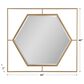 Furniture Worldwide Love Joy Bliss Mirror in Soft Gold, , large