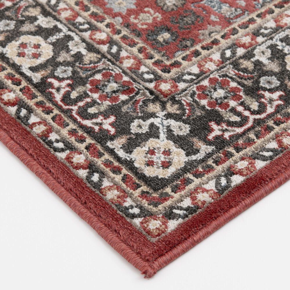Central Oriental Heirloom Lucas Cinnabar and Abbey 5&#39;3&quot; x 7&#39;7&quot; Area Rug, , large