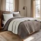 Levtex Velvet Stitch 3-Piece Full/Queen Quilt Set in Off-White, , large