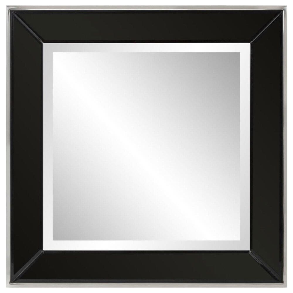 Howard Elliott Devon Square Mirror in Black and Clear, , large